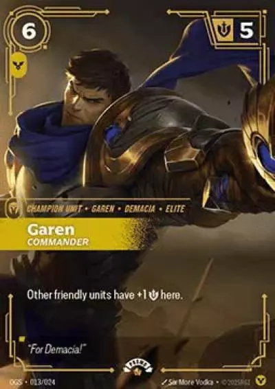Garen Commander - OGS-013-p - Promotional Cards - Riftbound card